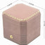 Caja anillos terciopelo 3 ranuras octagonal 2.44x2.44x2.17pulg
