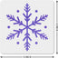 Plantilla copo nieve 6" reutiliz. pintura pared