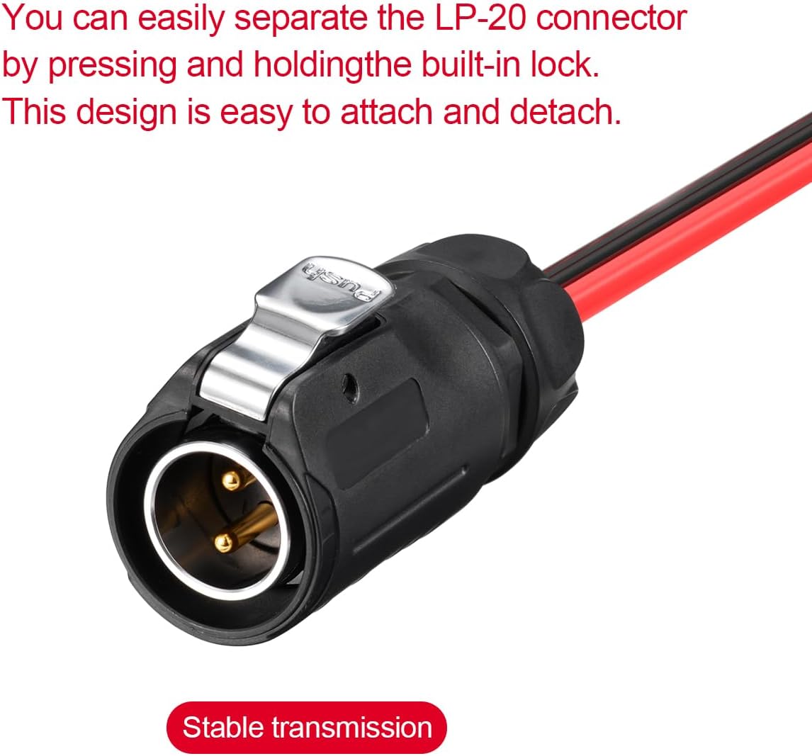 Conector circular 2 pines enchufe solar Furion a SAE 10 pies