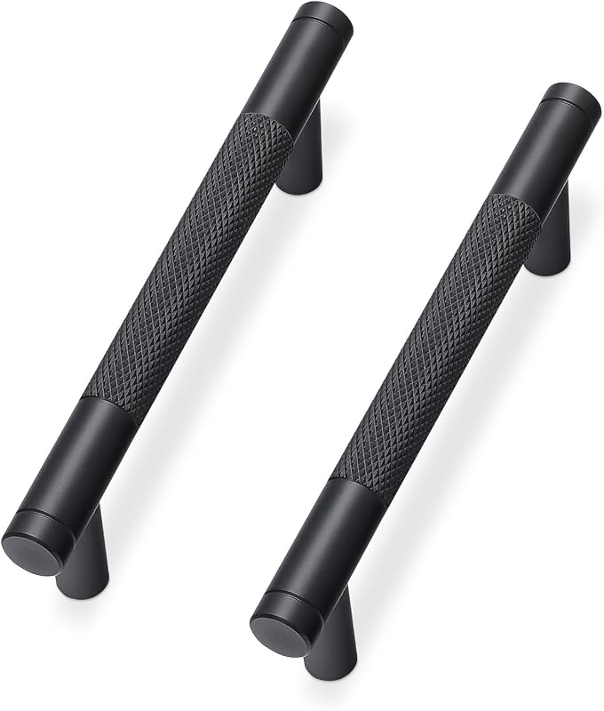 30 Tiradores Gabinete Negro Mate 3-3/4" Manijas Cajón
