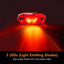 10 Pzas Luces LED Remolque 2.5" Rojo DC12-24V Impermeable