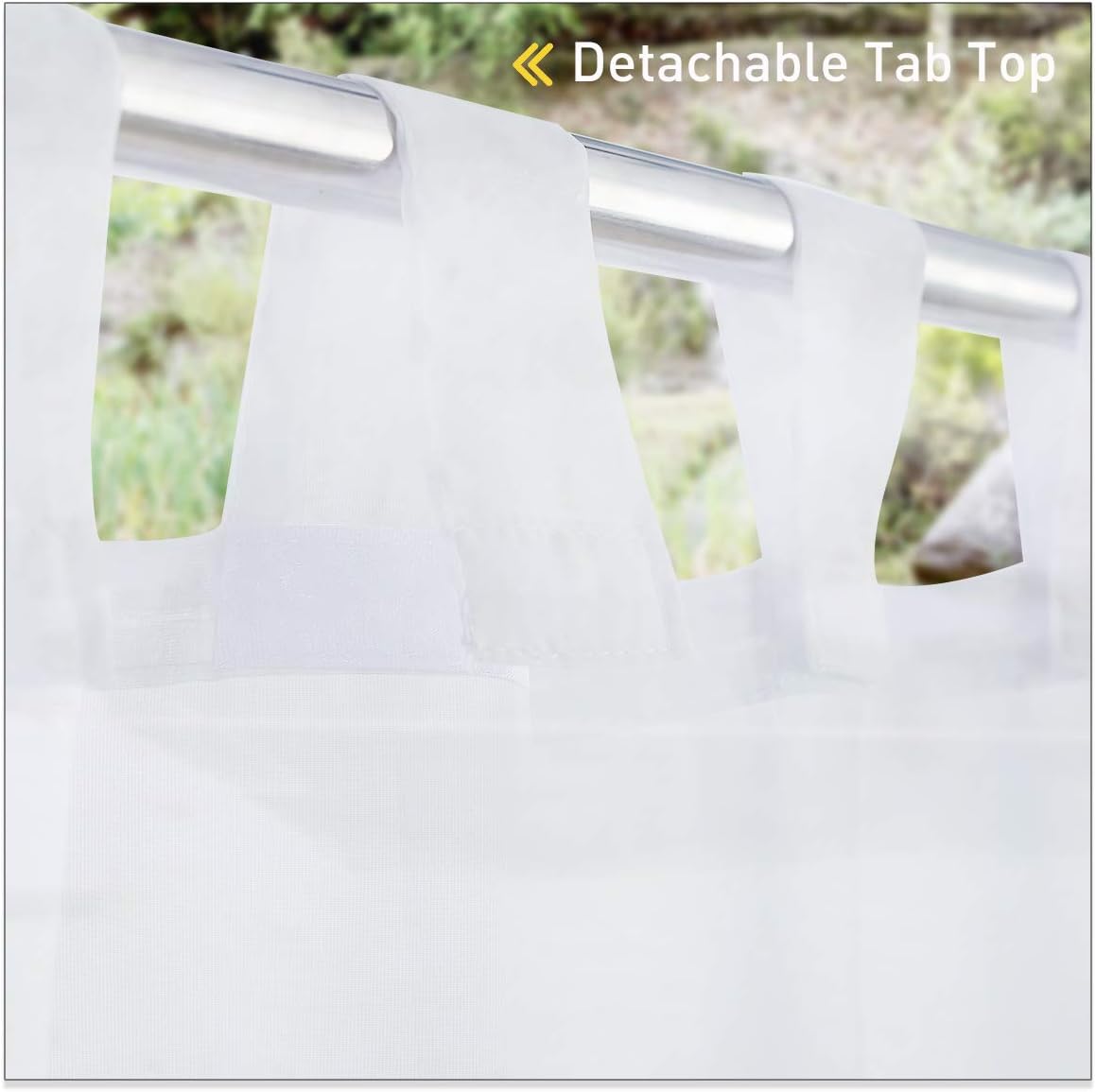 2 Cortinas patio impermeables transparentes
