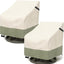 Fundas sillas giratorias patio 600D 100% impermeables 2 pzas