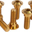 6 Pzas Tornillo Rotor Freno Moto M8x25mm Oro