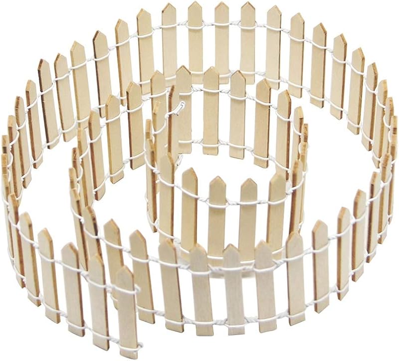 Valla jardín hadas mini 40pulg adorno madera DIY