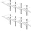 Soporte estante 10.5x7.5" blanco pack 10