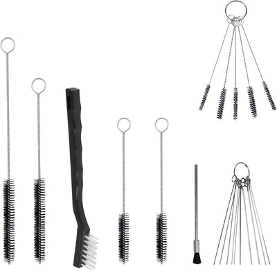 Kit limpieza aerógrafo 17 pzas cepillos y agujas