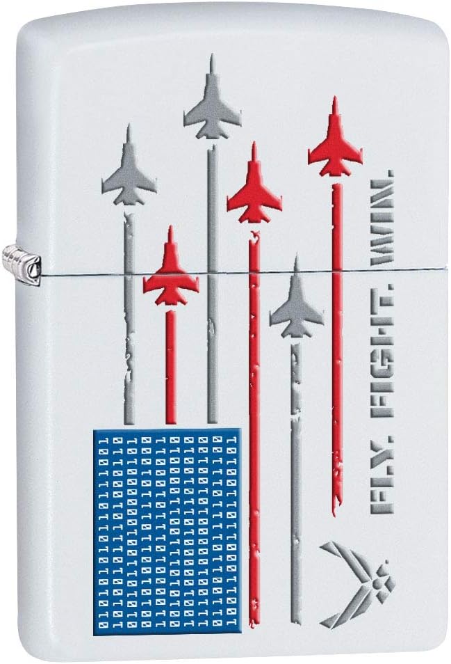 Encendedor Bandera Fuerza Aérea EE.UU. Blanco Mate