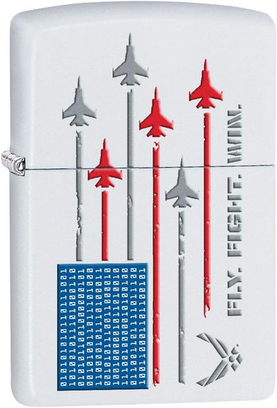 Encendedor Bandera Fuerza Aérea EE.UU. Blanco Mate