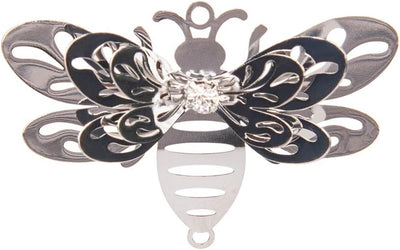 10 Pzas Suncatcher Plata Abeja Metal Artesanía
