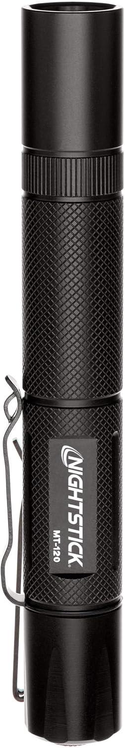 Linterna LED mini-TAC metal 2 pilas AA 14.2 cm negro