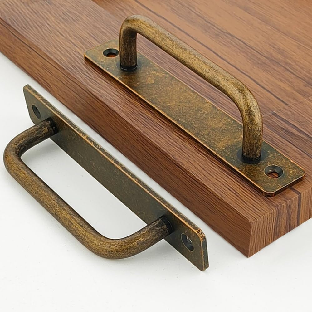 2 Manijas Cobre 5pulg para Gabinete Tiradores Aluminio Cajones