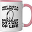 Taza Cerámica para Audiología Rosa/Blanca