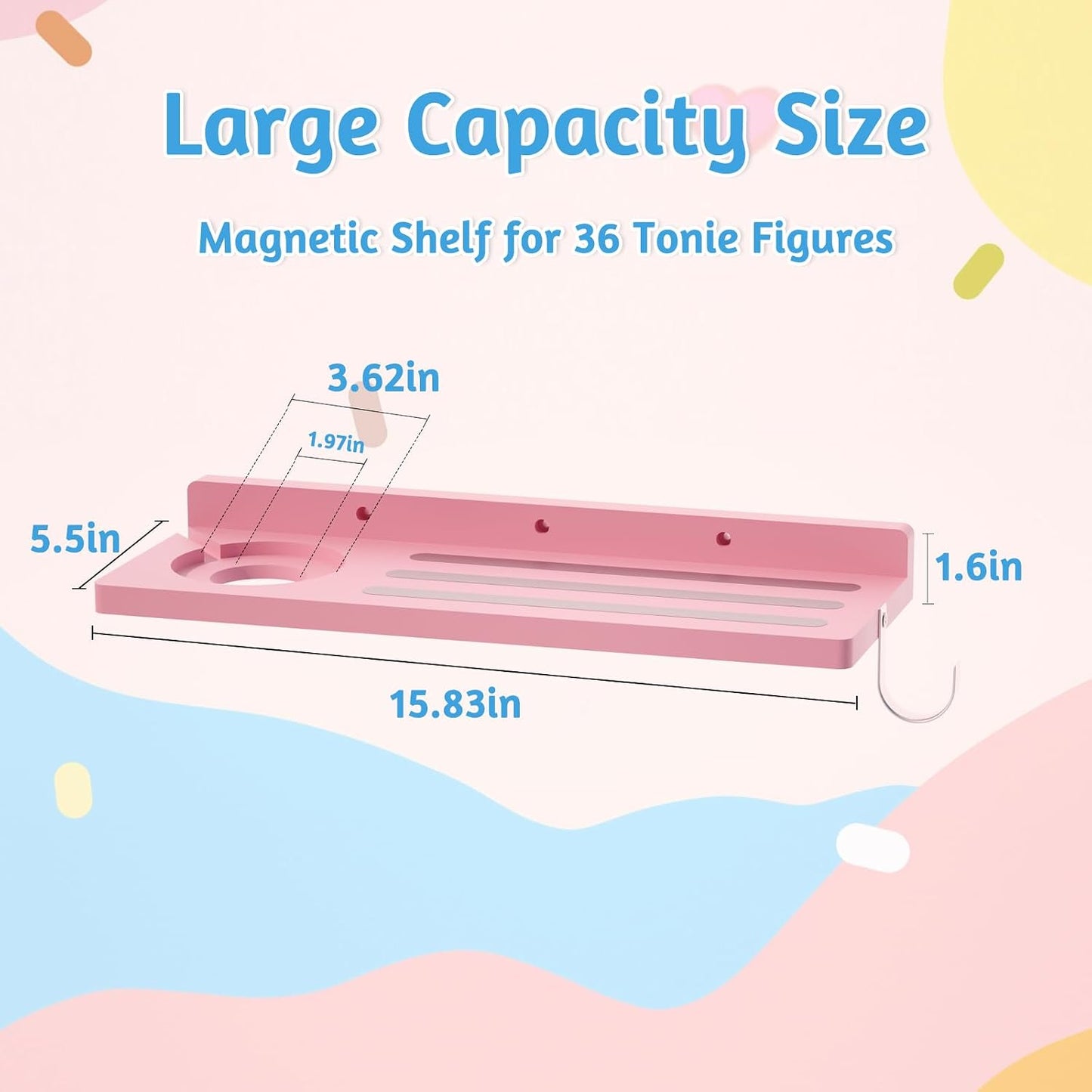 Estante magnético madera para Tonies niños