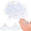 Almohadillas succión vidrio 1.575" PVC transparente 50uds