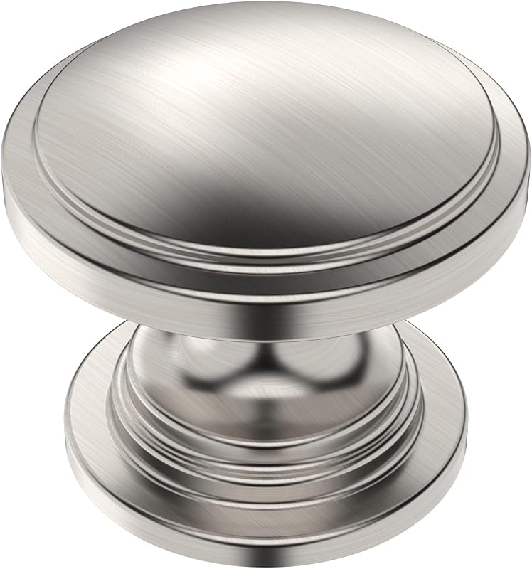 15 Pomas Níquel Satinado 1.1" para Gabinetes y Cajones