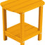 Mesa auxiliar Adirondack plástico doble exterior naranja