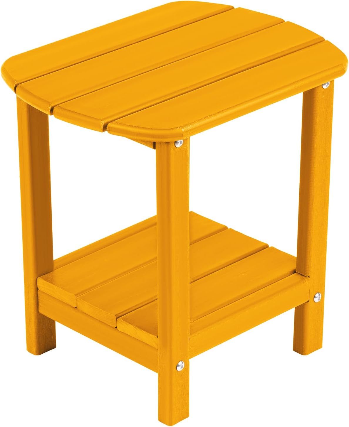 Mesa auxiliar Adirondack plástico doble exterior naranja