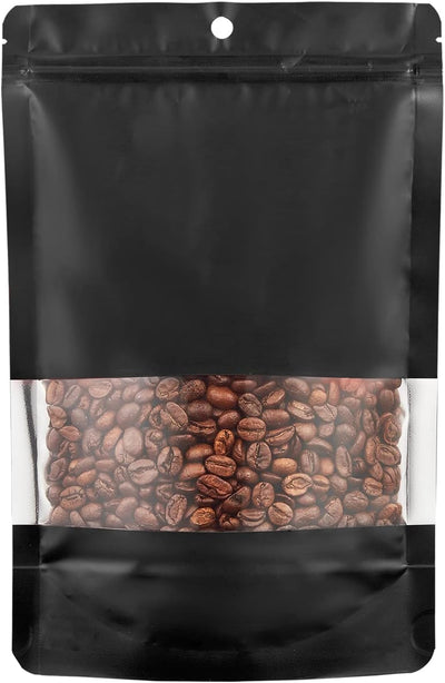 110 Bolsas Almacenamiento Metal Mate Transparente Negro