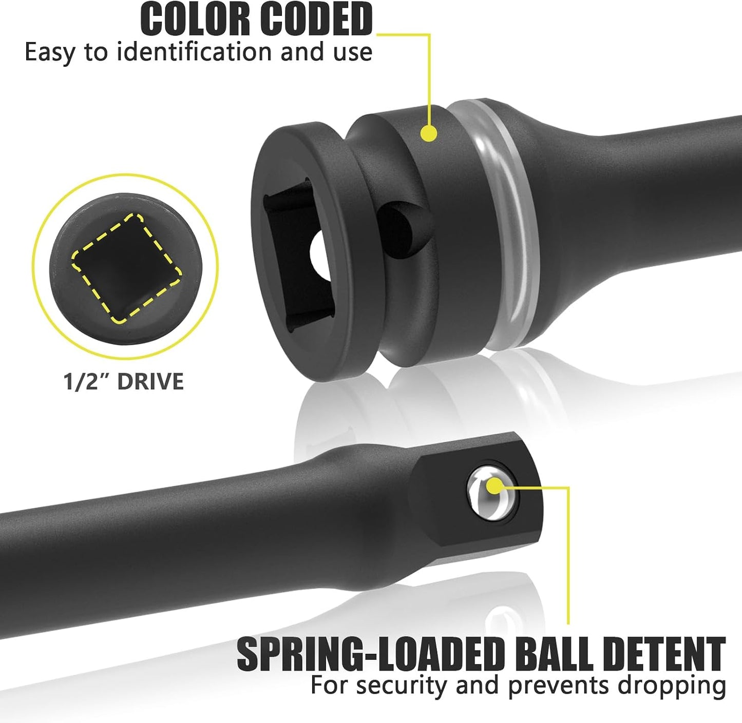 Barra extensión limitadora 1/2 pulg 120ft-lb llanta 8pulg