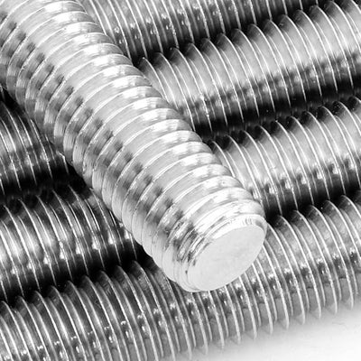 Tornillo acero inox M6-1.0 totalmente roscado 9.843pulg set 5