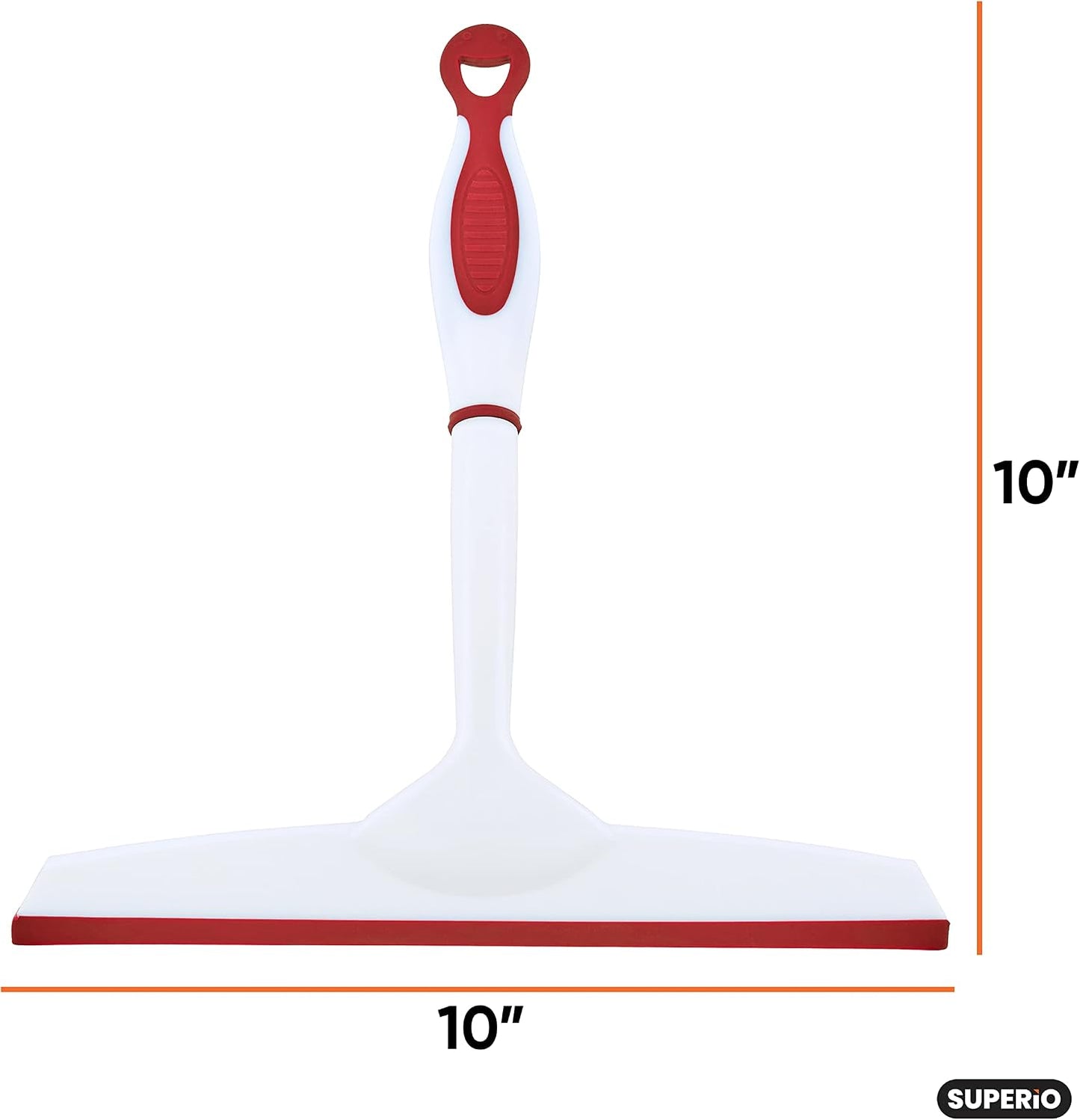 Escobilla goma multiusos sin rayas 6-10pulg rojo