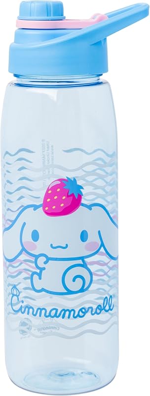 Botella agua fresa con tapa rosca 28oz Sanrio