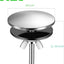 Cubierta orificio fregadero 2pulg acero inox cromado