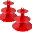Torre cupcakes cartón 3 niveles juego 2 soportes