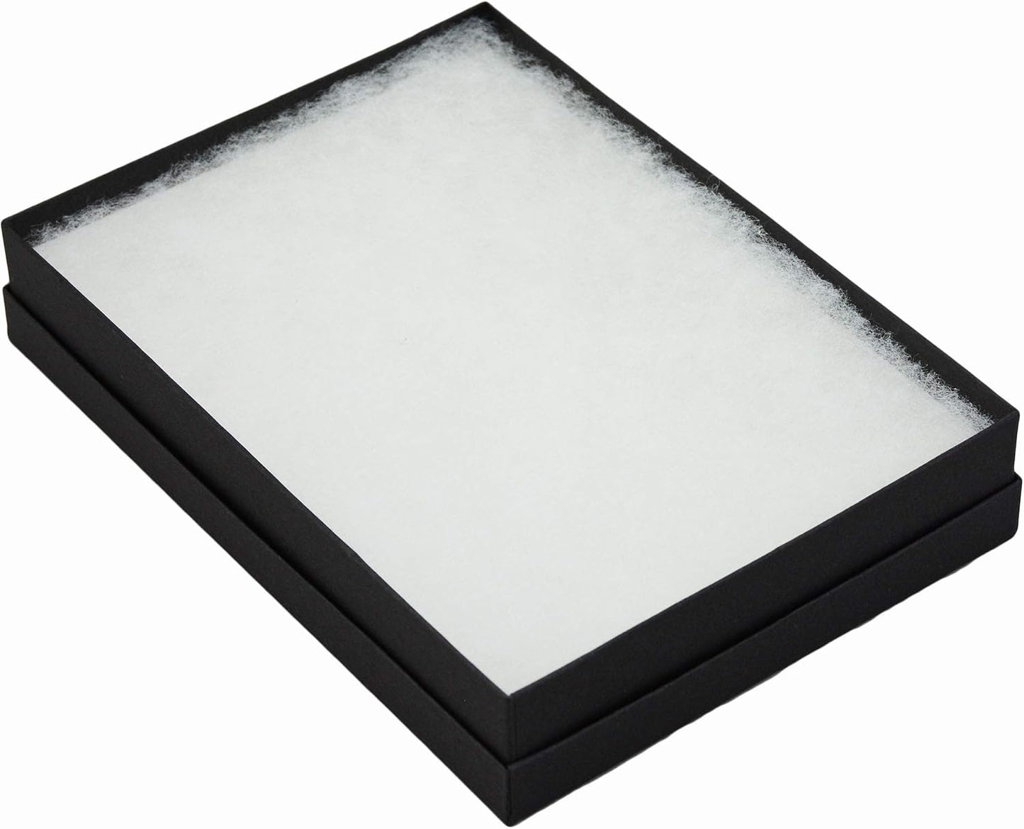 Joyeros algodón negro mate 7x5" set 10