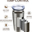 8 Vases Acero Inox Doble Pared 20oz Con Tapa Y Pajilla