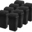 8 Cubos Basura 13gal Tapa Oscilante Negro Cocina Baño