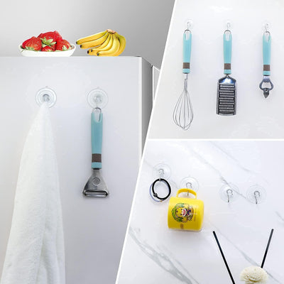 Ganchos ventosas multiusos para cocina baño 2.36"