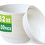 100 Cuencos Compostables 32oz de Bagazo y Bambú