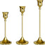 Portavelas dorado cónico para candelabros decoración hogar