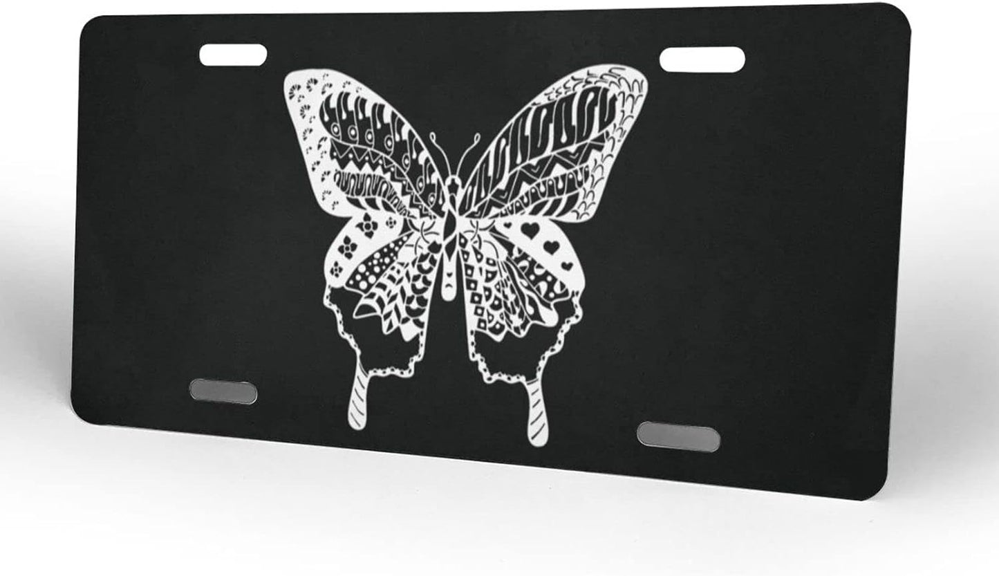 Placa matrícula aluminio grabada 6x12" decorativa automóvil