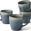 Set 4 Tazas Cerámica Esmaltada 14oz para Café Té Latte