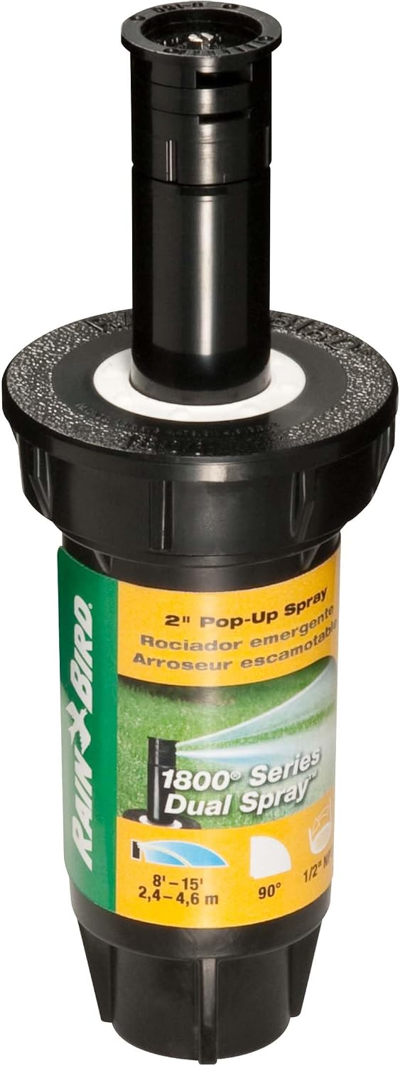 Aspersor profesional doble pulverización 8-15pies 2pulg