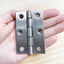 2 Pzas Bisagras Acero Inox 304 Plegables 76mm para Muebles
