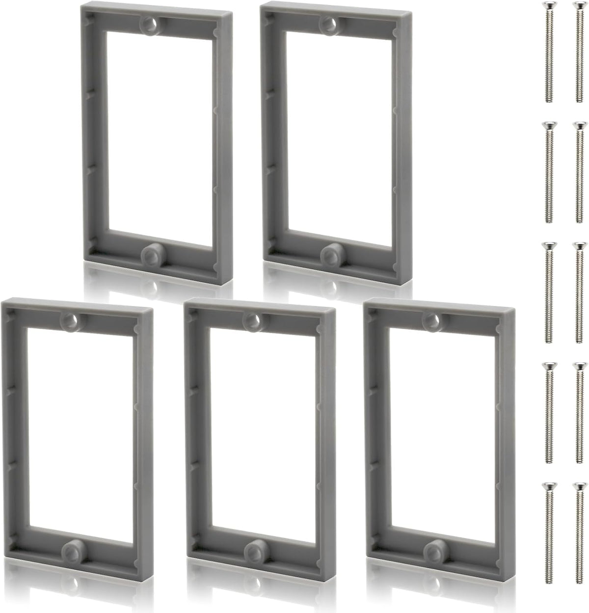 Extensor caja eléctrica gris 5 pzas 0.25pulg resistente