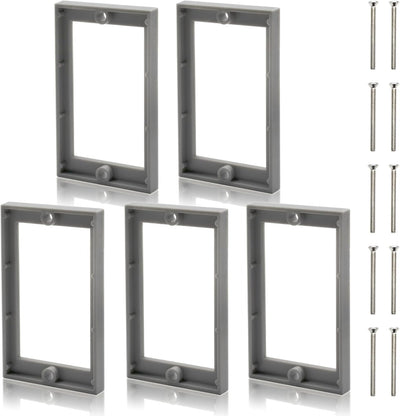 Extensor caja eléctrica gris 5 pzas 0.25pulg resistente