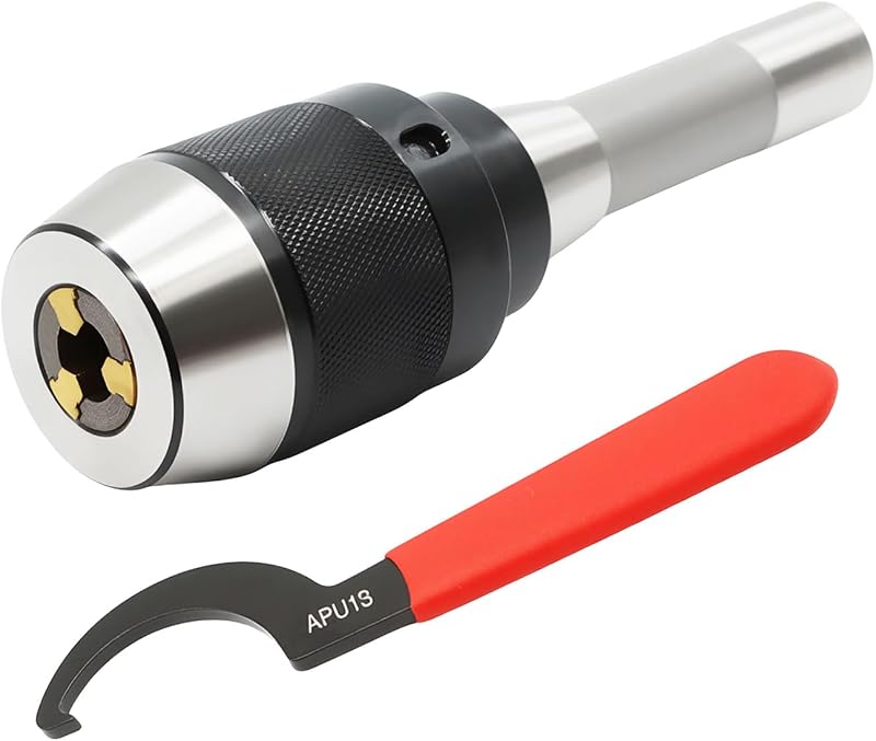 Portabrocas sin llave R8 1/64-1/2 con vástago integrado