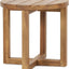 Mesa auxiliar circular madera acacia teca