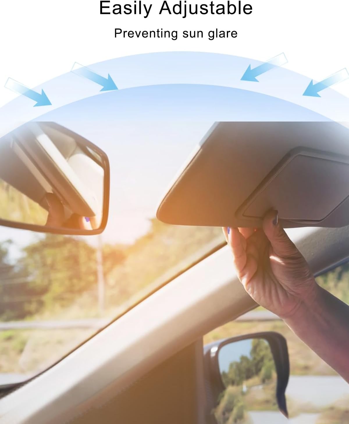Visera solar pasajero derecho Nissan Sentra con espejo