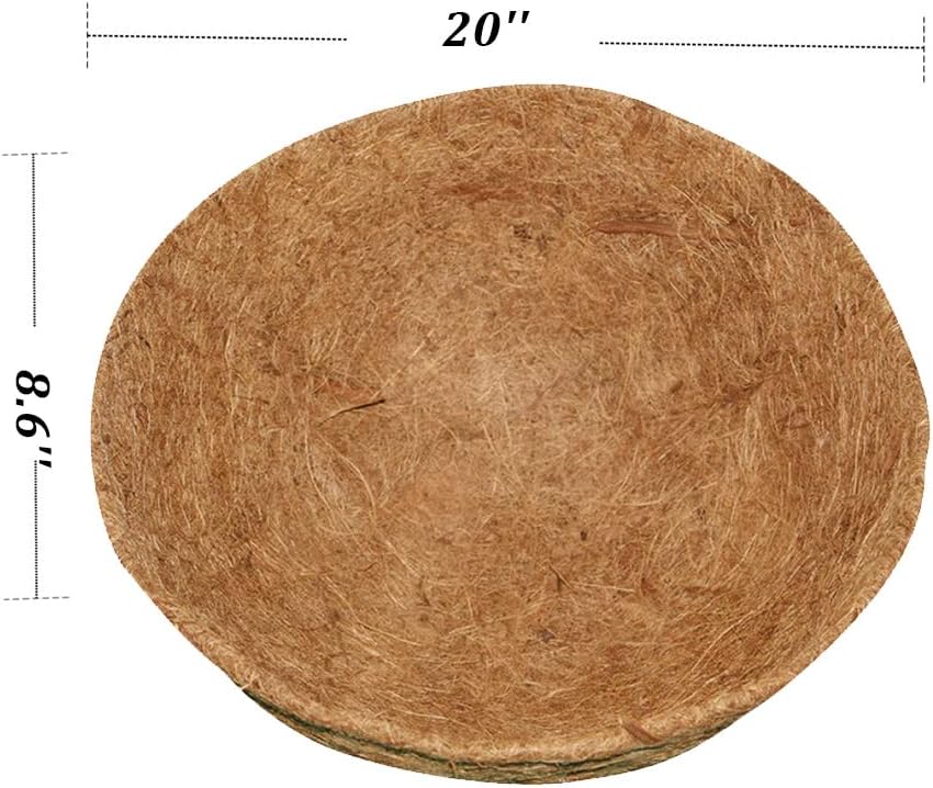 4 Pzas Forro Fibra Coco para Cesta Colgante 20pulg