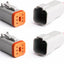 Conector eléctrico DT 6 pines impermeable coche camión barco