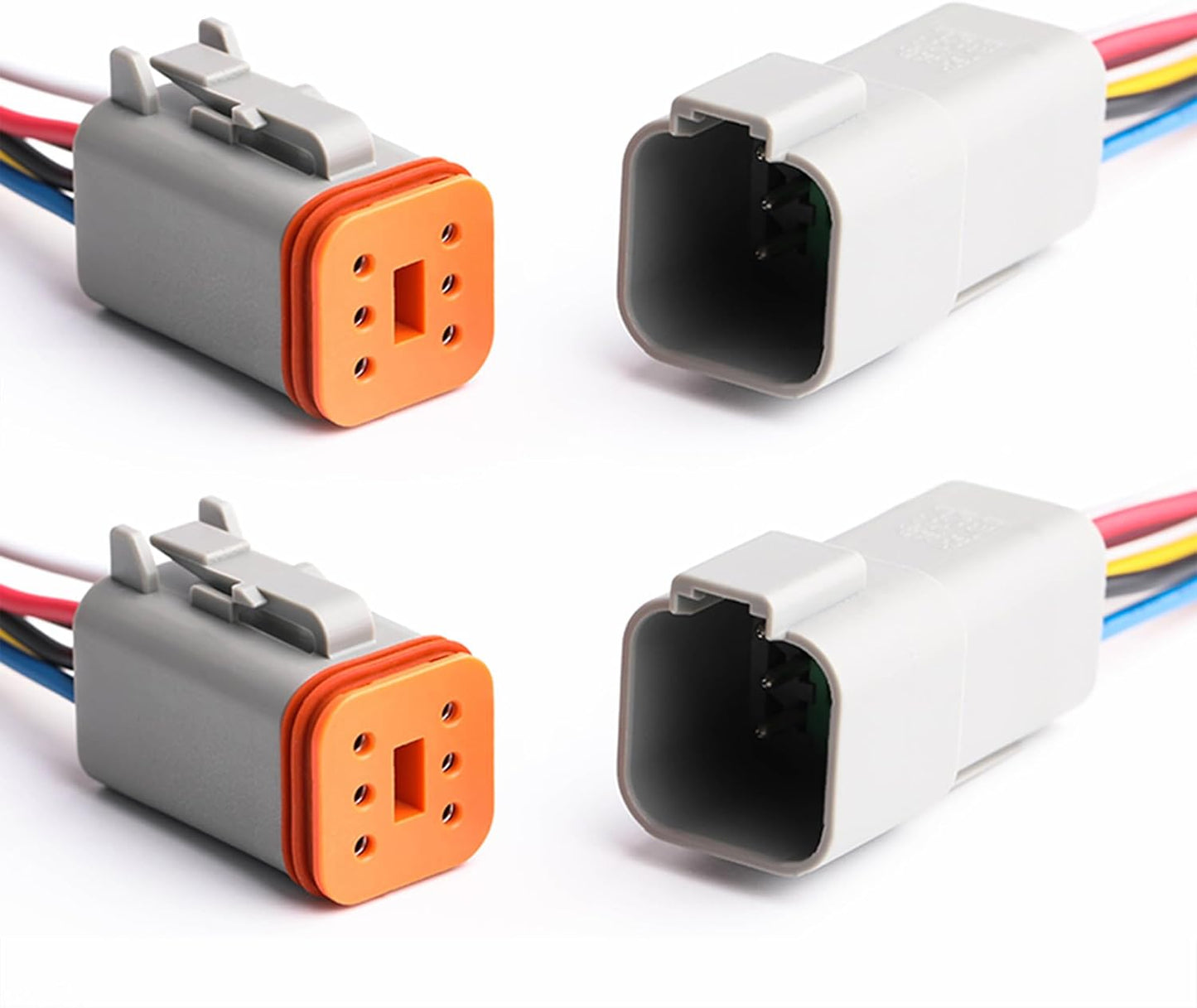 Conector eléctrico DT 6 pines impermeable coche camión barco