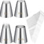 Set 4 Puntas Pastelería Acero Inox para Glaseado Churros