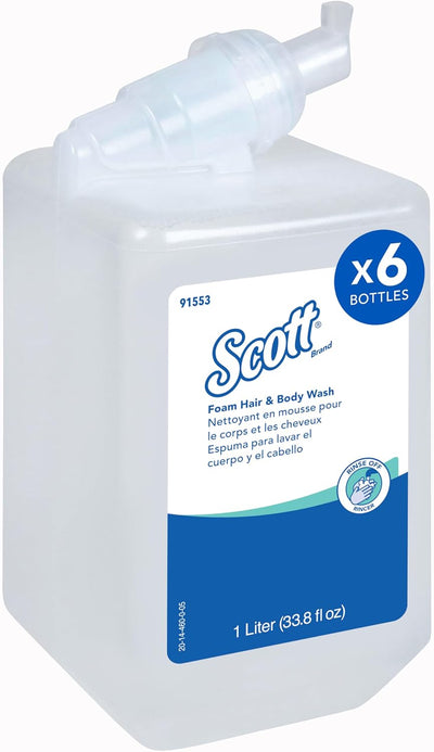 Gel ducha cabello cuerpo 1l espumante azul claro