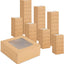 Cajas galletas con ventana 6x6x2.5pulg set 50
